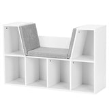 NNECW Multifunctional Organizer Bookshelf for Living Room