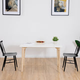 NNECW Set of 2 Steel Dining Chairs with Curved Backrest for Restaurant/Cafe