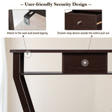 NNECW Modern Entryway Table with Storage Drawer for Office-Brown