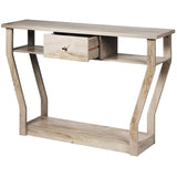 NNECW Modern Entryway Table with Storage Drawer for Office-Grey