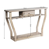 NNECW Modern Entryway Table with Storage Drawer for Office-Grey