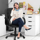 NNECW Mid-Back Executive Office Chair with Adjustable Height for Home & Office