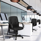 NNECW Mid-Back Executive Office Chair with Adjustable Height for Home & Office