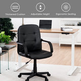 NNECW Mid-Back Executive Office Chair with Adjustable Height for Home & Office