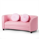 NNECW 2 Seats Kids Sofa Chair with Two Cloth Pillows for Girls Aged 3-10