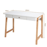 NNECW Computer Desk with Non-slip Foot Pads for Home Office
