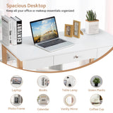 NNECW Computer Desk with Non-slip Foot Pads for Home Office