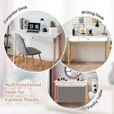 NNECW Computer Desk with Non-slip Foot Pads for Home Office