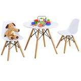 NNECW Modern Style 3-Piece Kids Table and 2 Chairs Set for Toddler Children