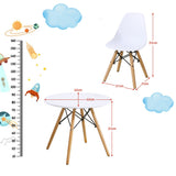 NNECW Modern Style 3-Piece Kids Table and 2 Chairs Set for Toddler Children