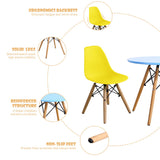 NNECW 5-Piece Kids Table and 4 Chairs Set for Learning &amp Activity &amp Play-Colorful