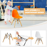NNECW 5-Piece Kids Table and 4 Chairs Set for Learning &amp Activity &amp Play-Colorful