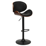 NNECW 2 PCS PU Leather Adjustable Bar Stools with 360 Degree Swivel Seat for Kitchen