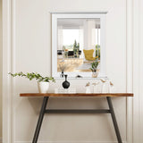 NNECW Modern Wall-mounted Rectangular Bathroom Mirror with Storage Shelf