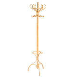 NNECW Practical Birch Coat Stand with 360Rotating Top Tier for Hat &amp Jacket Oak