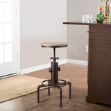 NNECW Industrial Bar Stool with Adjustable Height for Restaurant/ Cafe/ Pub