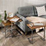 NNECW 3 Set Nesting Coffee Table with Vintage Style for Living Room