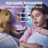 NNECW Kids Children Upholstered Platform Toddler Bed with Girl Pattern