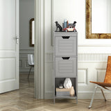 NNECW Multifunctional Wooden Storage Rack for Home/Office/Bathroom-Gray