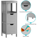 NNECW Multifunctional Wooden Storage Rack for Home/Office/Bathroom-Gray