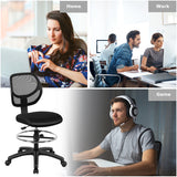 NNECW Mesh Drafting Chair with Lumbar Support & Adjustable Footrest Ring