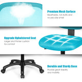 NNECW Ergonomic Low-Back Office Chair with Adjustable Height & Lumbar Support Green
