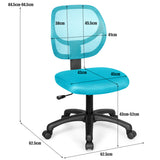 NNECW Ergonomic Low-Back Office Chair with Adjustable Height & Lumbar Support Green