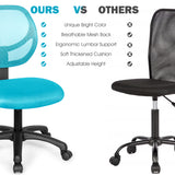 NNECW Ergonomic Low-Back Office Chair with Adjustable Height & Lumbar Support Green