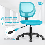 NNECW Ergonomic Low-Back Office Chair with Adjustable Height & Lumbar Support Green