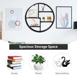 NNECW Hanging Storage Shelf Round Circular for Decoration