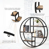 NNECW Hanging Storage Shelf Round Circular for Decoration
