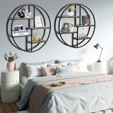 NNECW Hanging Storage Shelf Round Circular for Decoration