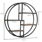 NNECW Hanging Storage Shelf Round Circular for Decoration
