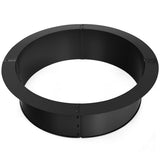NNECW Outdoor Round Metal Fire Pit Ring for Backyard & Patio & Camping
