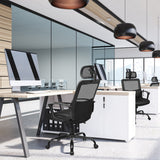 NNECW Ergonomic Mesh Office Chair with Massage Lumbar Support for Office