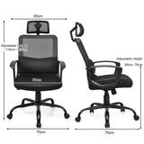 NNECW Ergonomic Mesh Office Chair with Massage Lumbar Support for Office