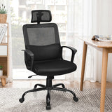 NNECW Ergonomic Mesh Office Chair with Massage Lumbar Support for Office