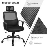 NNECW Ergonomic Mesh Office Chair with Massage Lumbar Support for Office