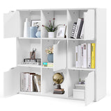 NNECW Cube Shelf with 9 Compartments & 5 Magnetic Doors