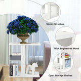 NNECW 3-tier Side Table with Storage Shelf for Living Room & Bedroom