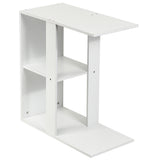 NNECW 3-tier Side Table with Storage Shelf for Living Room & Bedroom
