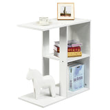 NNECW 3-tier Side Table with Storage Shelf for Living Room & Bedroom