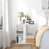 NNECW 3-tier Side Table with Storage Shelf for Living Room & Bedroom