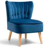 NNECW Modern Leisure Chair with Non-slip Pads for Bedroom Blue