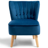 NNECW Modern Leisure Chair with Non-slip Pads for Bedroom Blue