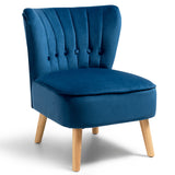 NNECW Modern Leisure Chair with Non-slip Pads for Bedroom Blue