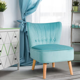 NNECW Modern Leisure Chair with Non-slip Pads for Bedroom Green