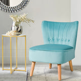 NNECW Modern Leisure Chair with Non-slip Pads for Bedroom Green