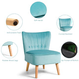 NNECW Modern Leisure Chair with Non-slip Pads for Bedroom Green