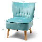 NNECW Modern Leisure Chair with Non-slip Pads for Bedroom Green